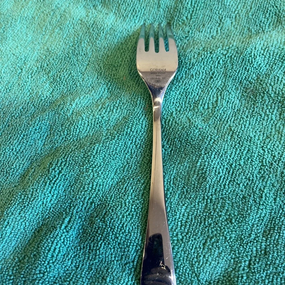 Gorham COLONIAL TIPT GLOSSY Salad Fork 7